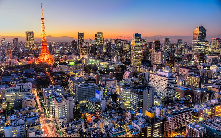 Japan city View.